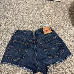 Levi's Dark Blue Jean Shorts for Women